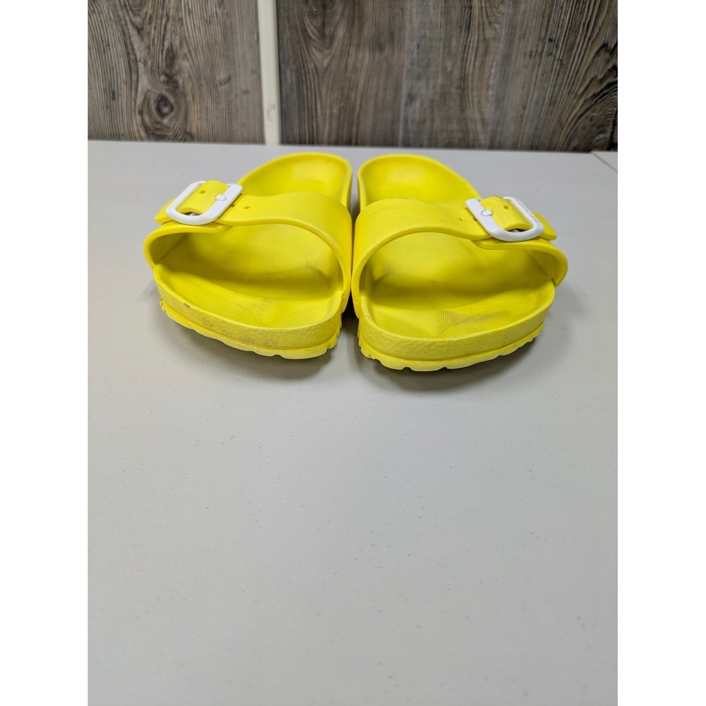 Birkenstock Bright Yellow Sandal Slides Women Vibrant Buckle EVA Waterproof - Picture 3 of 8